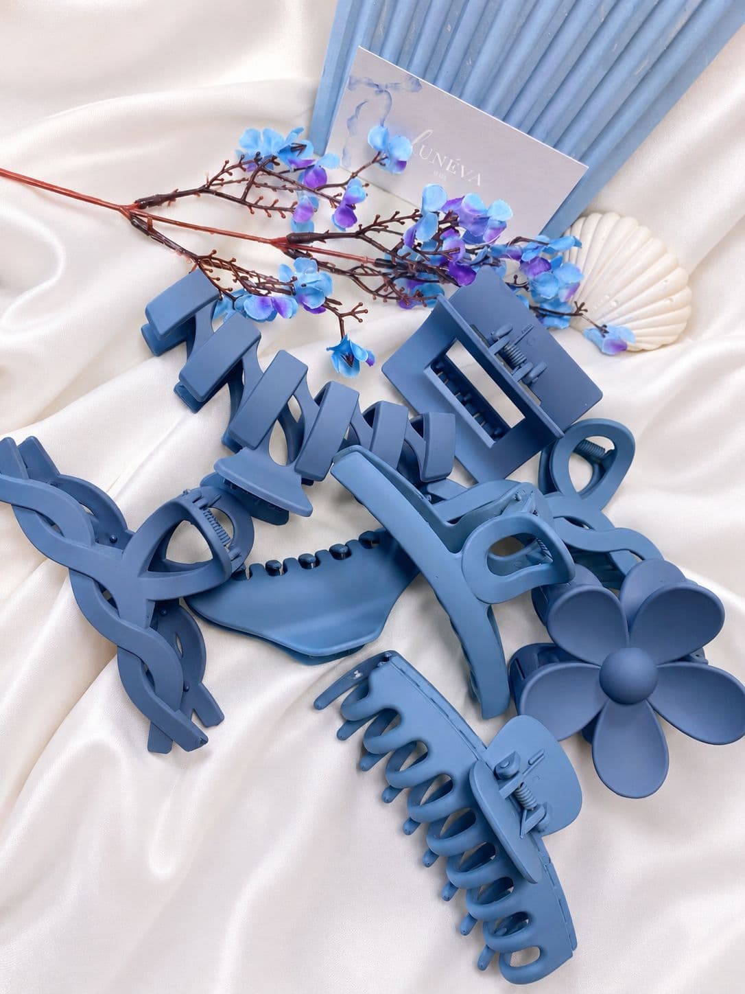 Hair Clip Set 8pcs Premium – Matte Aesthetic